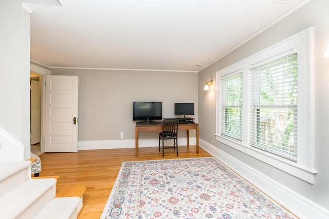 2430 Geddes Ave, Ann Arbor, MI 48104 - office space featuring ornamental molding, wood finished floors, and baseboards