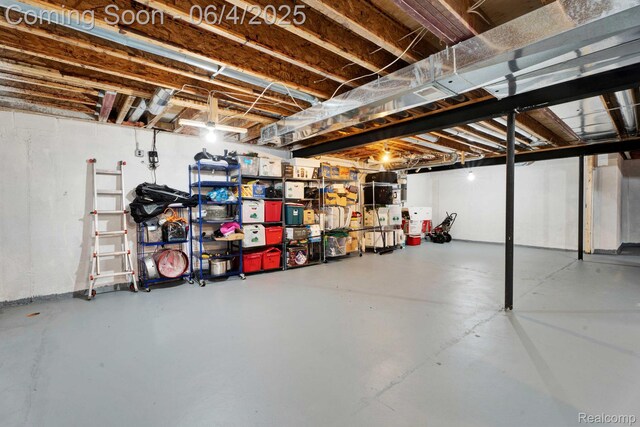 50565 Otter Creek Dr, Shelby Twp, MI 48317 - view of unfinished basement