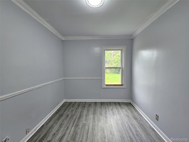 22189 Albion Ave, Farmington Hills, MI 48336 - unfurnished room featuring crown molding and wood finished floors