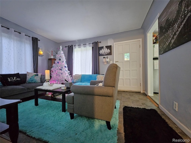 22189 Albion Ave, Farmington Hills, MI 48336 - living room featuring baseboards