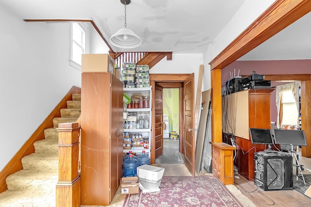 707 Glenwood Ave, Port Huron, MI 48060 - staircase featuring washer / clothes dryer