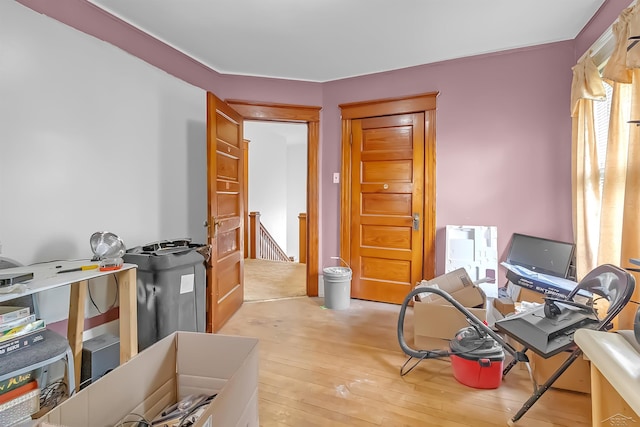 707 Glenwood Ave, Port Huron, MI 48060 - home office with hardwood / wood-style floors