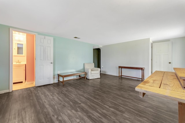 175 Templar Ave, Pinckney, MI 48169 - living area with dark wood finished floors and baseboards