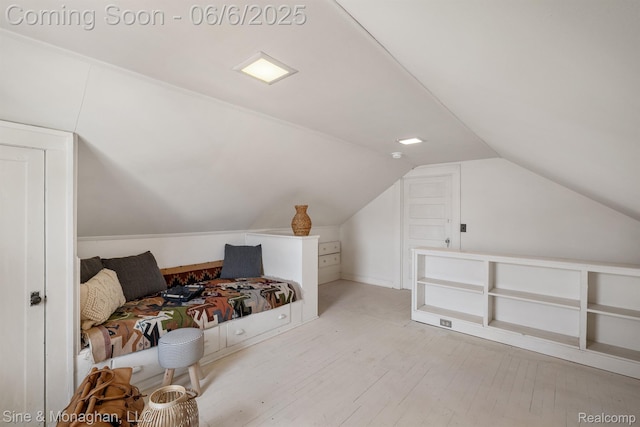 797 Washington Rd, Grosse Pointe, MI 48230 - bedroom featuring wood finished floors and lofted ceiling