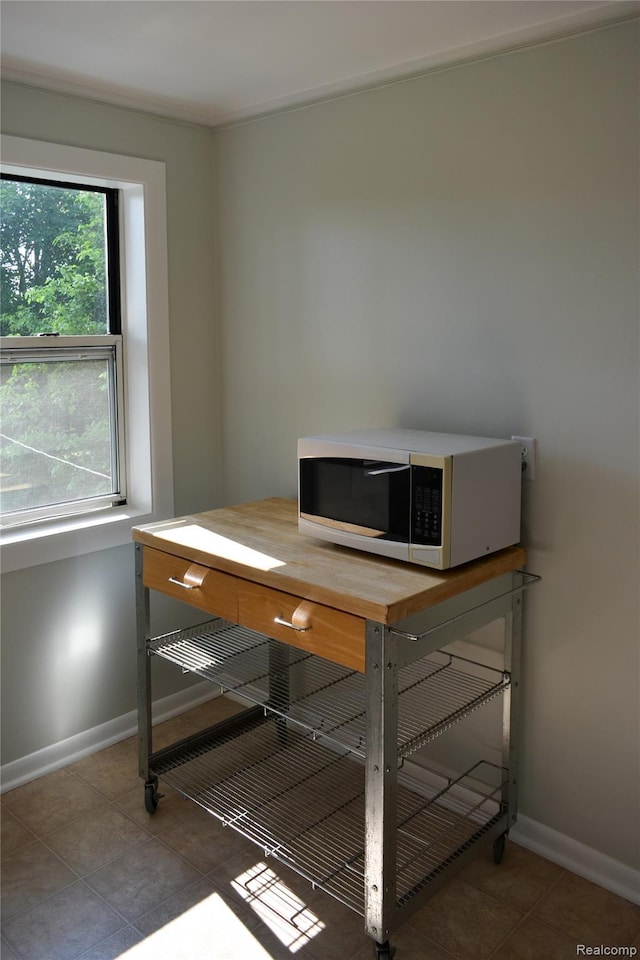 3434 Durham Rd, Clawson, MI 48073 - tiled office featuring baseboards