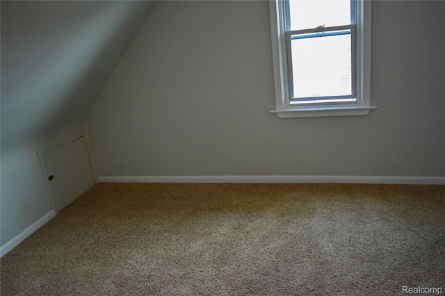 3434 Durham Rd, Clawson, MI 48073 - bonus room with carpet, baseboards, and lofted ceiling