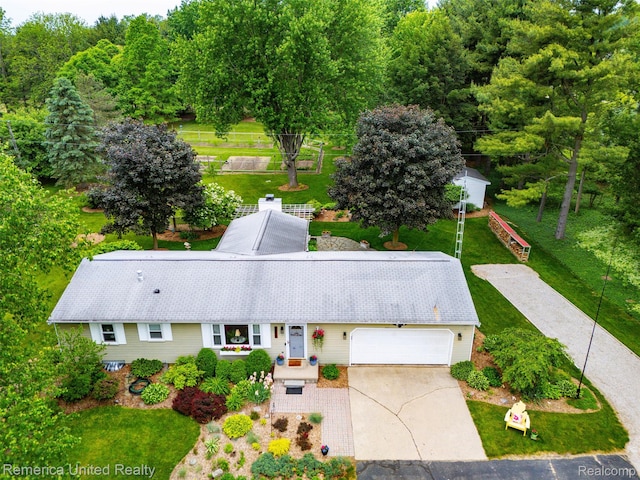 3875 Zimmer Rd, Williamston, MI 48895 - aerial view of property and surrounding area