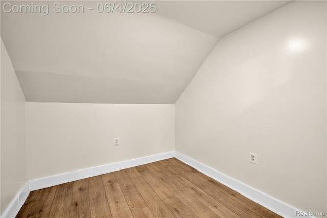 3851 Fredro St, Hamtramck, MI 48212 - bonus room with vaulted ceiling, hardwood / wood-style flooring, and baseboards