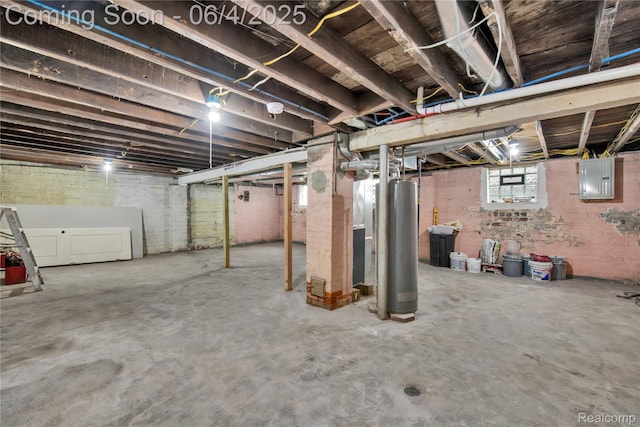 3851 Fredro St, Hamtramck, MI 48212 - basement featuring electric panel and water heater