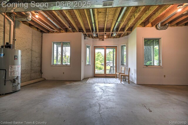 11265 N Shore Dr, Whitmore Lake, MI 48189 - interior space featuring gas water heater