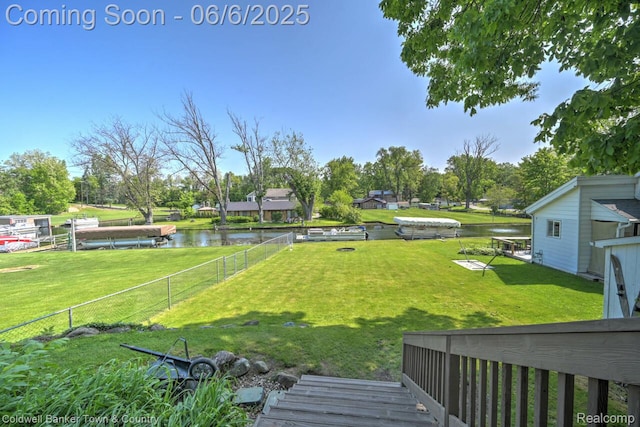 11265 N Shore Dr, Whitmore Lake, MI 48189 - view of yard featuring a water view