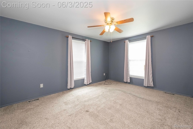 35485 Stillmeadow Ln, Clinton Township, MI 48035 - carpeted spare room with ceiling fan