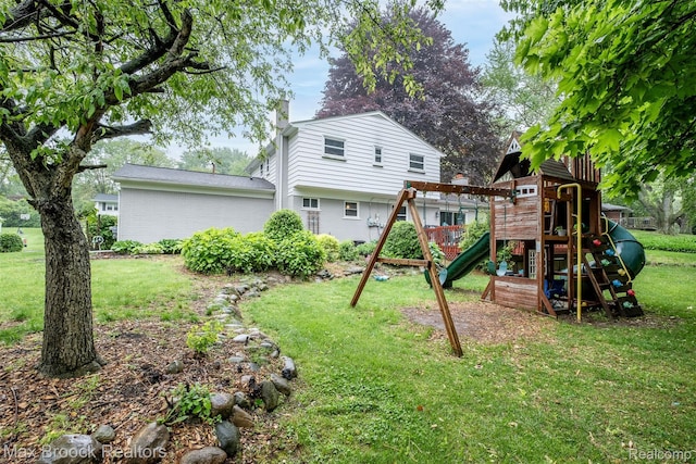 2655 Aspen Ln, Bloomfield Hills, MI 48302 - view of playground featuring a lawn