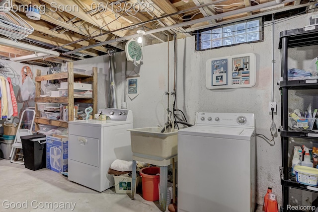 1378 Surrey Hts, Westland, MI 48186 - unfinished basement featuring separate washer and dryer