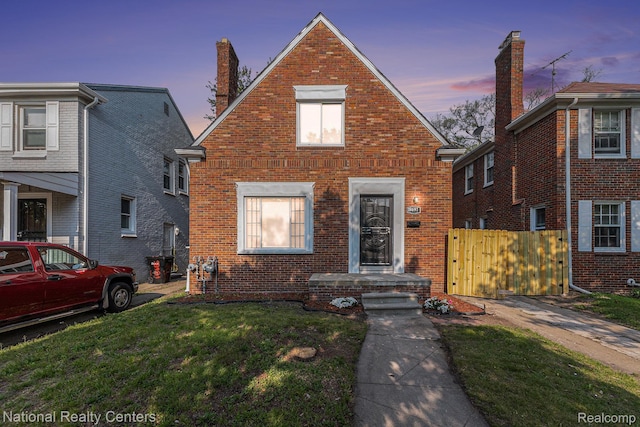 18691 Greenlawn St, Detroit, MI 48221 - view of front of house with brick siding and a chimney