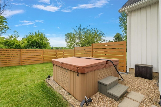 8011 Date Rd, Stevensville, MI 49127 - view of yard with a hot tub
