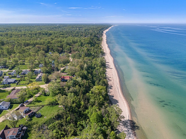 507 A Ave, South Haven, MI 49090 - aerial view of property's location featuring extended coastline and a heavily wooded area