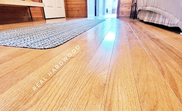 908 W Oak St, Bitely, MI 49309 - bedroom view of wood finished floors
