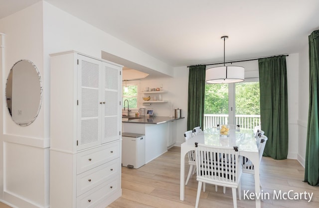 1731 Edgewood Ave SE, Grand Rapids, MI 49506 - dining space featuring healthy amount of natural light and light wood-style floors
