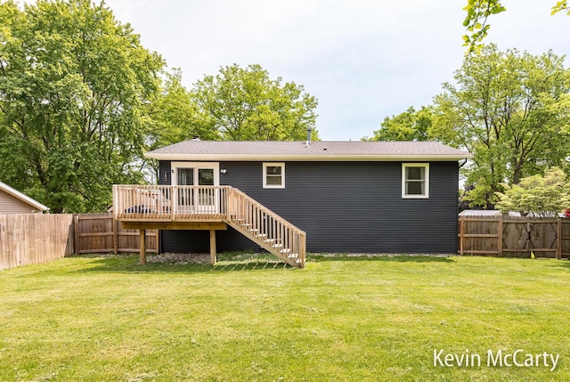 1731 Edgewood Ave SE, Grand Rapids, MI 49506 - back of house with a wooden deck and stairs