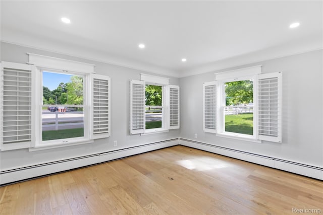 5164 Plymouth Rd, Ann Arbor, MI 48105 - unfurnished room with plenty of natural light, wood finished floors, and recessed lighting
