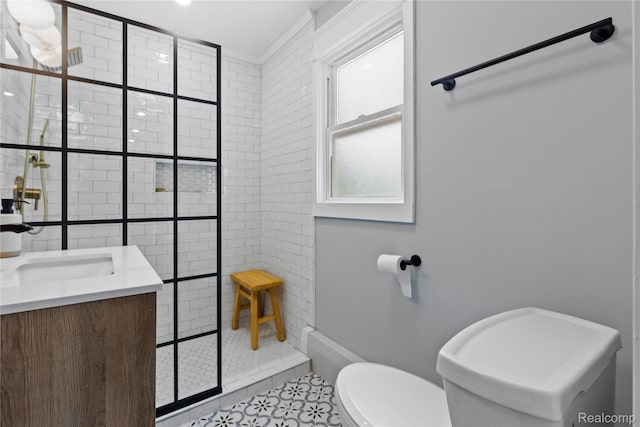 5164 Plymouth Rd, Ann Arbor, MI 48105 - full bath with a tile shower and vanity