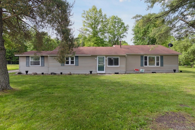 4828 Rathbun Rd, Birch Run, MI 48415 - ranch-style home with a front yard