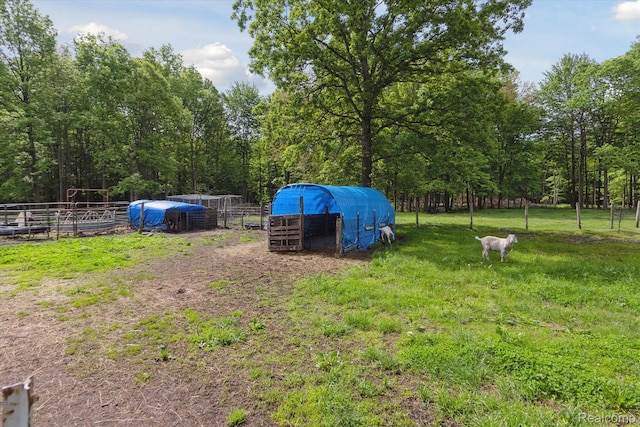 4828 Rathbun Rd, Birch Run, MI 48415 - view of yard with an outdoor structure