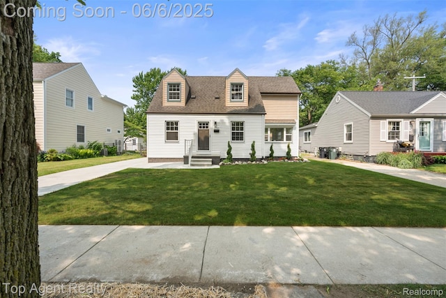1703 N Blair Ave, Royal Oak, MI 48067 - cape cod house with a front lawn and a shingled roof