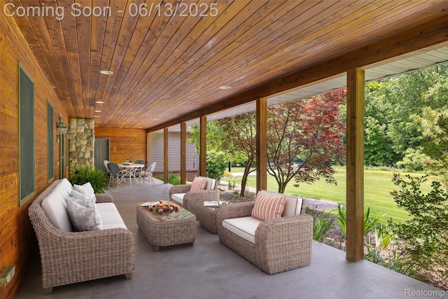 4230 Mill Lake Rd, Lake Orion, MI 48360 - view of patio featuring outdoor dining space and an outdoor living space