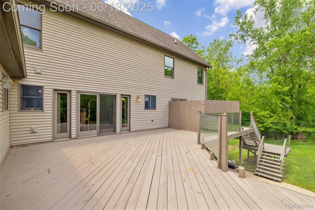 4230 Mill Lake Rd, Lake Orion, MI 48360 - deck with stairway