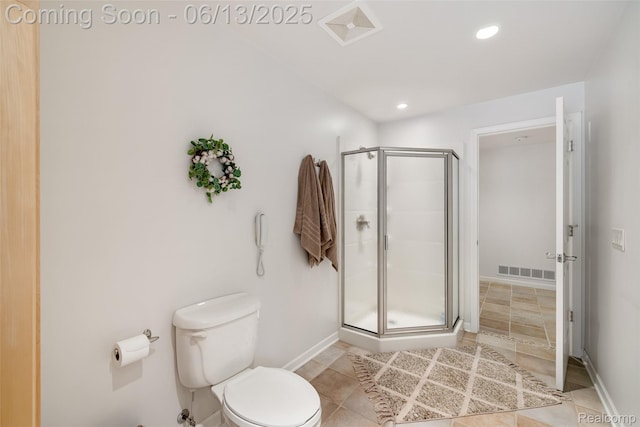 4230 Mill Lake Rd, Lake Orion, MI 48360 - full bath featuring a shower stall, recessed lighting, and tile patterned floors