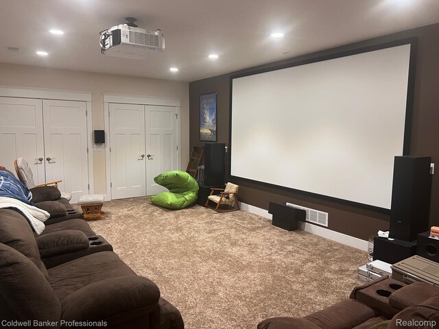 4264 W Benjamin Rd, Perry, MI 48872 - carpeted cinema room featuring baseboards and recessed lighting