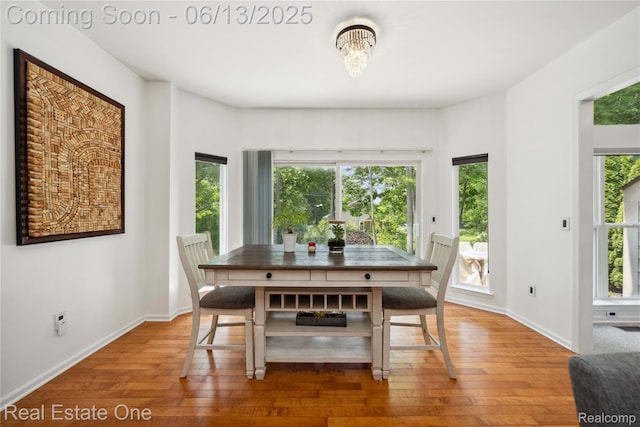 3788 High Grove Way, Lake Orion, MI 48360 - dining area featuring light wood-style floors and baseboards