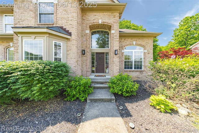 3788 High Grove Way, Lake Orion, MI 48360 - entrance to property with brick siding