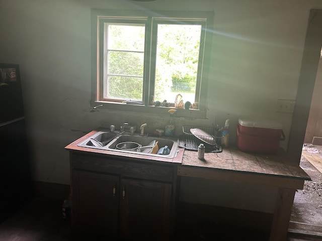 342 Grand St, Michigan Center, MI 49254 - kitchen with a sink and light countertops