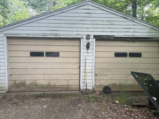 342 Grand St, Michigan Center, MI 49254 - view of detached garage