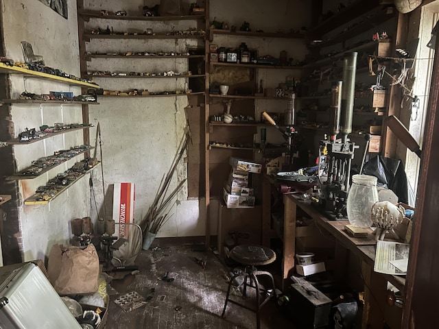 342 Grand St, Michigan Center, MI 49254 - wine cellar with a workshop area