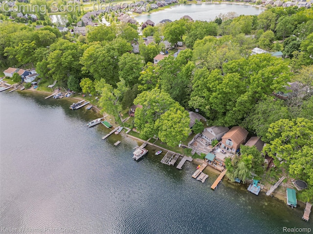 227 Ora Rd, Oxford, MI 48371 - view of property location with a large body of water and a tree filled landscape