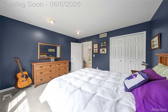 2105 Rob Rdg, Commerce Twp, MI 48390 - bedroom with a closet, carpet floors, and baseboards