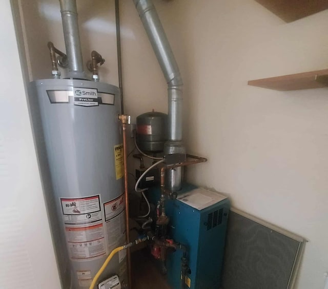 202 E Water Ave, Oscoda, MI 48750 - utility room featuring gas water heater