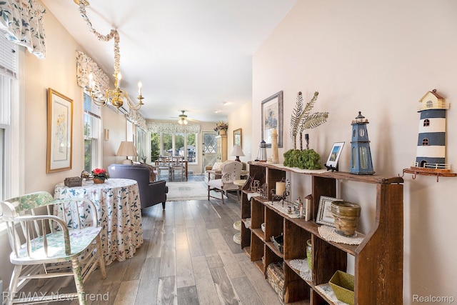 4044 Fieldview Ave, West Bloomfield, MI 48324 - corridor with hardwood / wood-style flooring