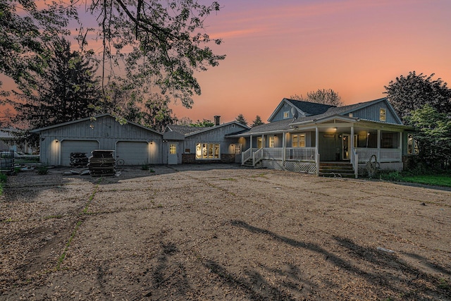 19146 Fairchild Rd, Constantine, MI 49042 - view of front of home featuring covered porch