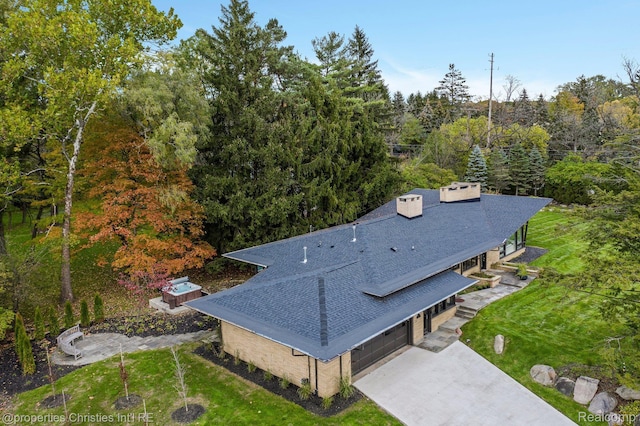 1093 Greentree Rd, Bloomfield Hills, MI 48304 - aerial view of property and surrounding area