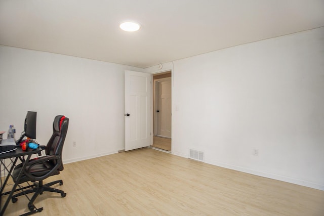 2635 E River Rd, Twin Lake, MI 49457 - office featuring light wood-style flooring and baseboards