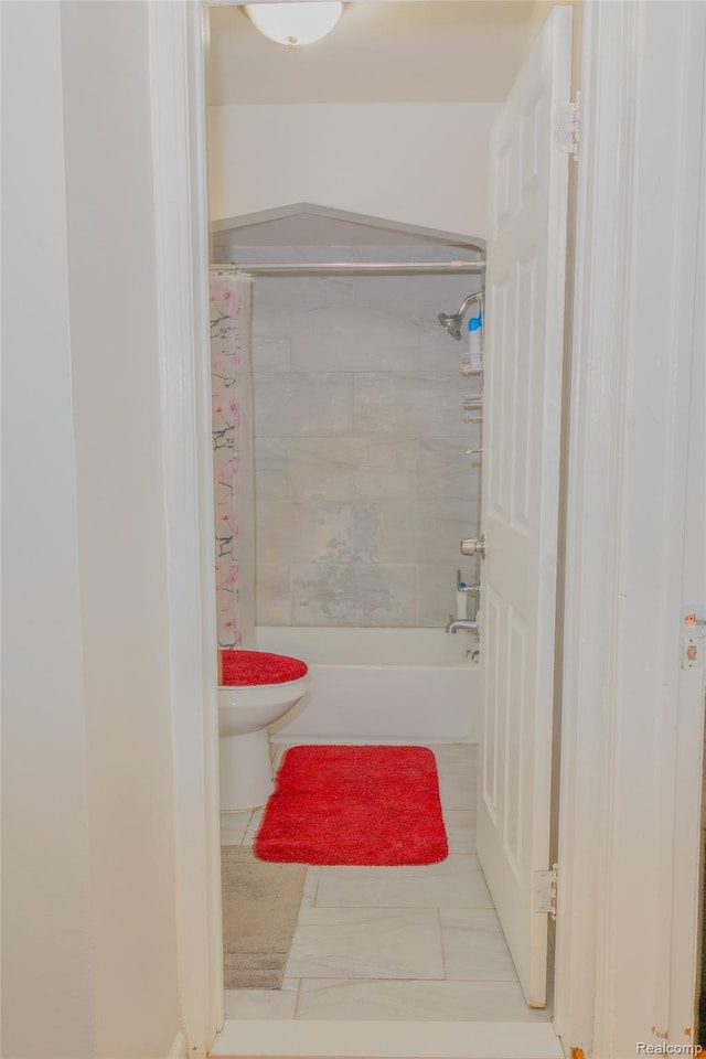 19176 Barlow St, Detroit, MI 48205 - bathroom with shower / bath combo and toilet