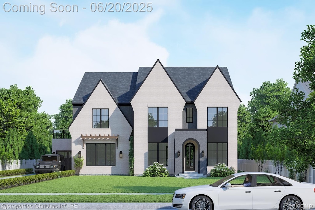 1570 Northlawn Blvd, Birmingham, MI 48009 - view of front of property featuring brick siding and a shingled roof