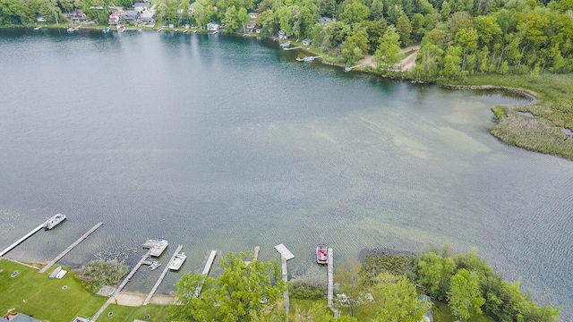 6026 Keeney Rd, Six Lakes, MI 48886 - drone / aerial view of a large body of water