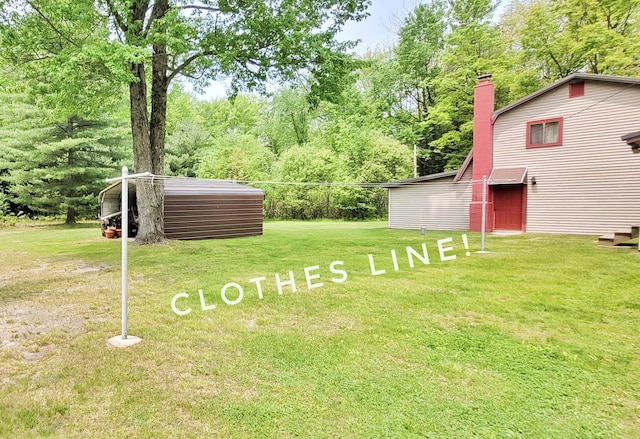 1308 Beaver Rd, Bitely, MI 49309 - view of green lawn