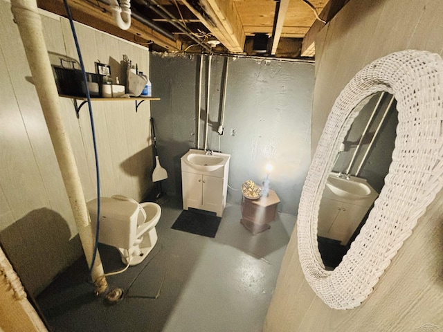2093 California Ave, Bridgeport, MI 48601 - unfinished basement with a sink